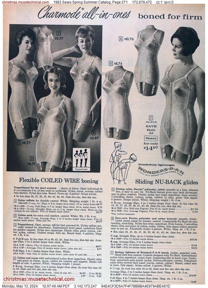 1963 Sears Spring Summer Catalog, Page 271