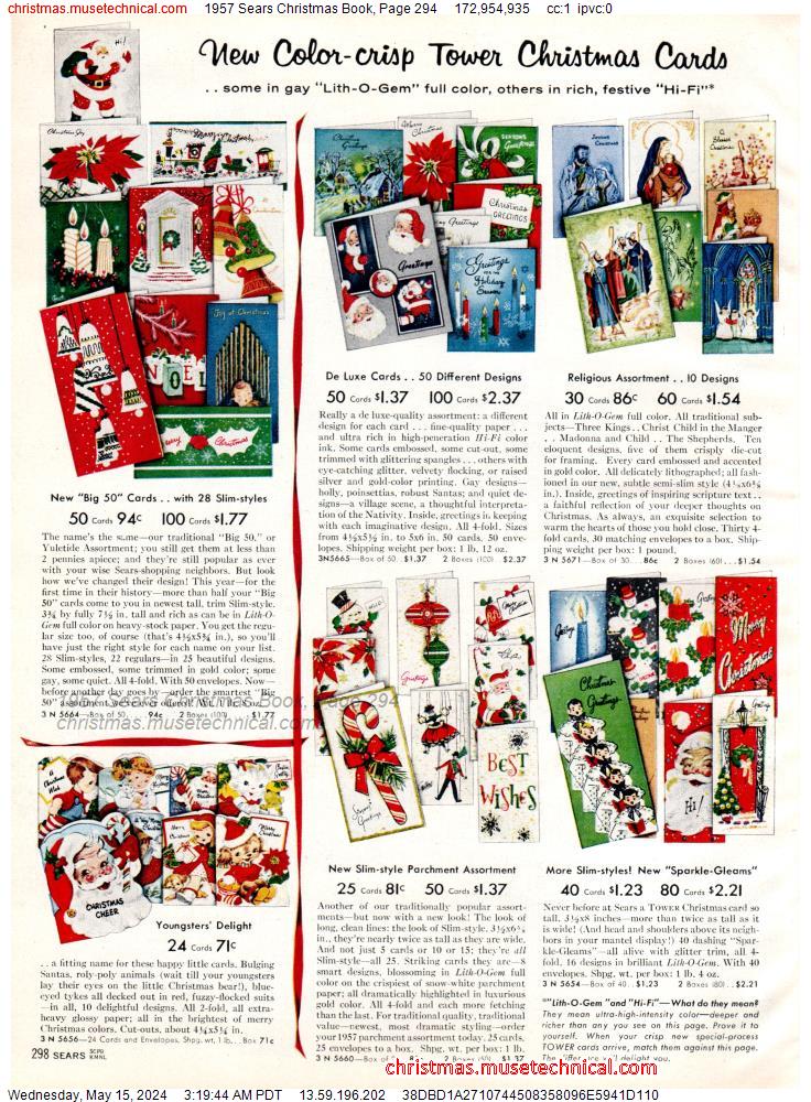 1957 Sears Christmas Book, Page 294