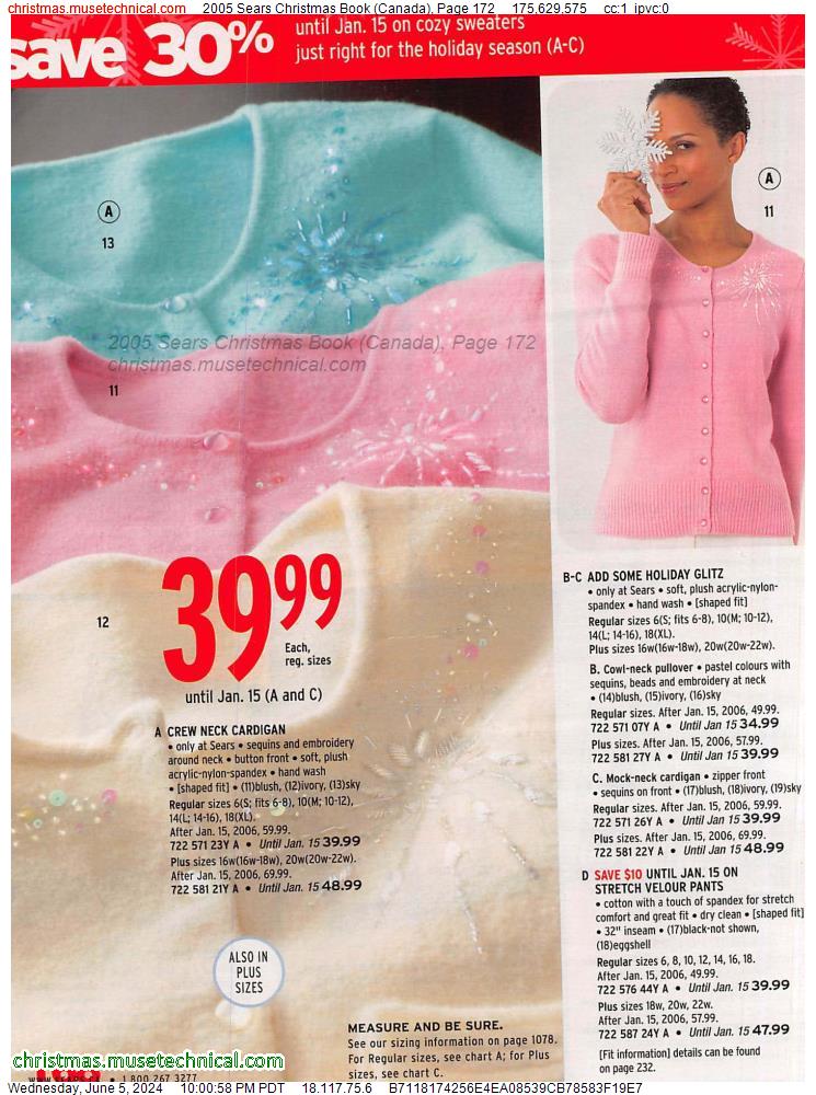 2005 Sears Christmas Book (Canada), Page 172