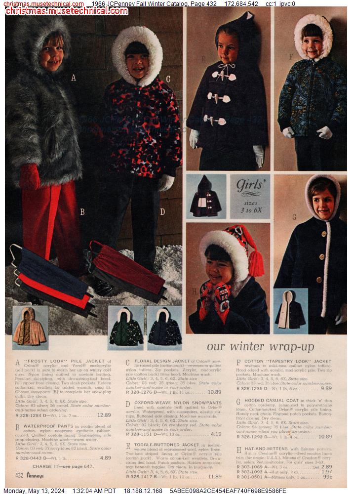 1966 JCPenney Fall Winter Catalog, Page 432