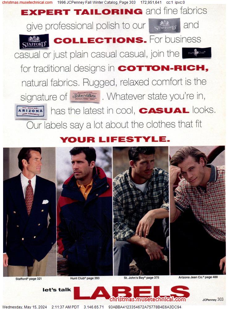 1996 JCPenney Fall Winter Catalog, Page 303