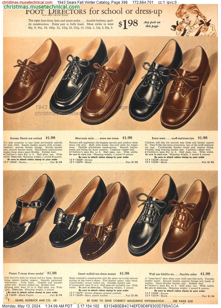 1943 Sears Fall Winter Catalog, Page 396