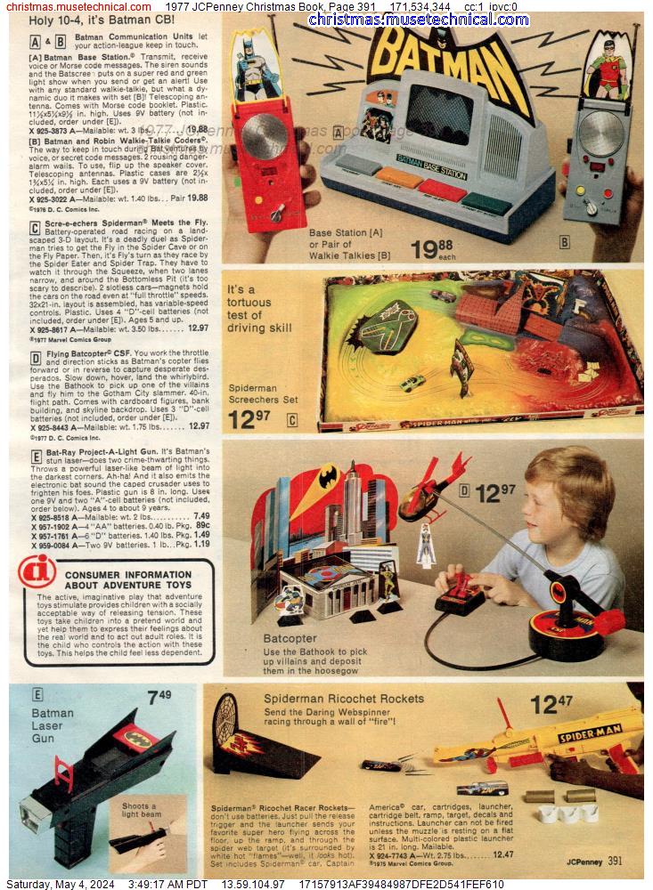 1977 JCPenney Christmas Book, Page 391