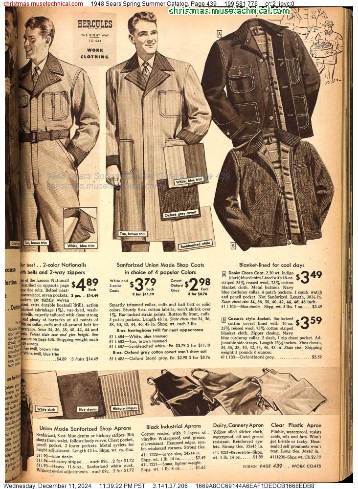 1948 Sears Spring Summer Catalog, Page 439