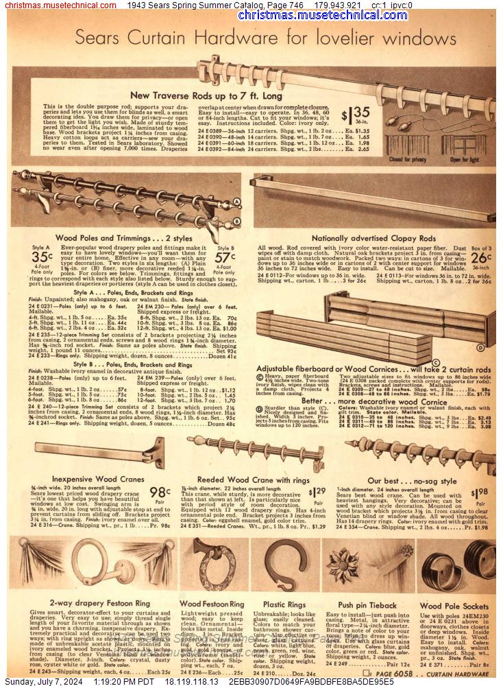 1943 Sears Spring Summer Catalog, Page 746