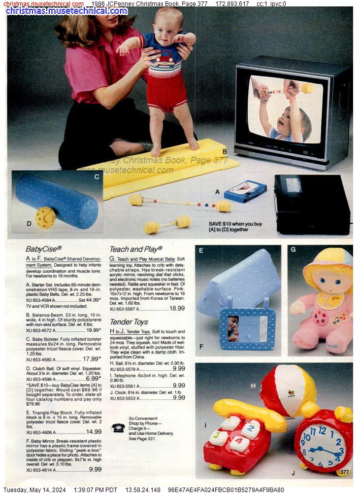 1986 JCPenney Christmas Book, Page 377