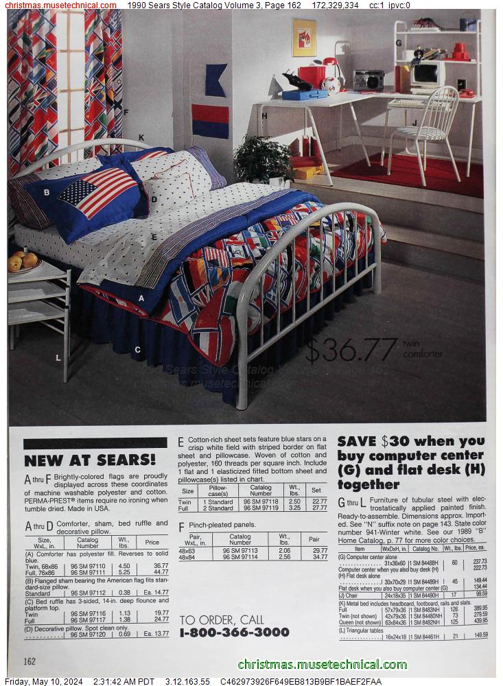 1990 Sears Style Catalog Volume 3, Page 162