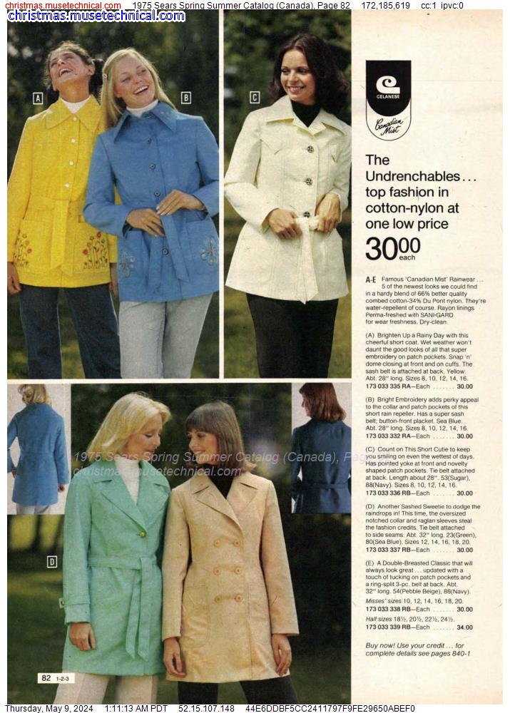 1975 Sears Spring Summer Catalog (Canada), Page 82