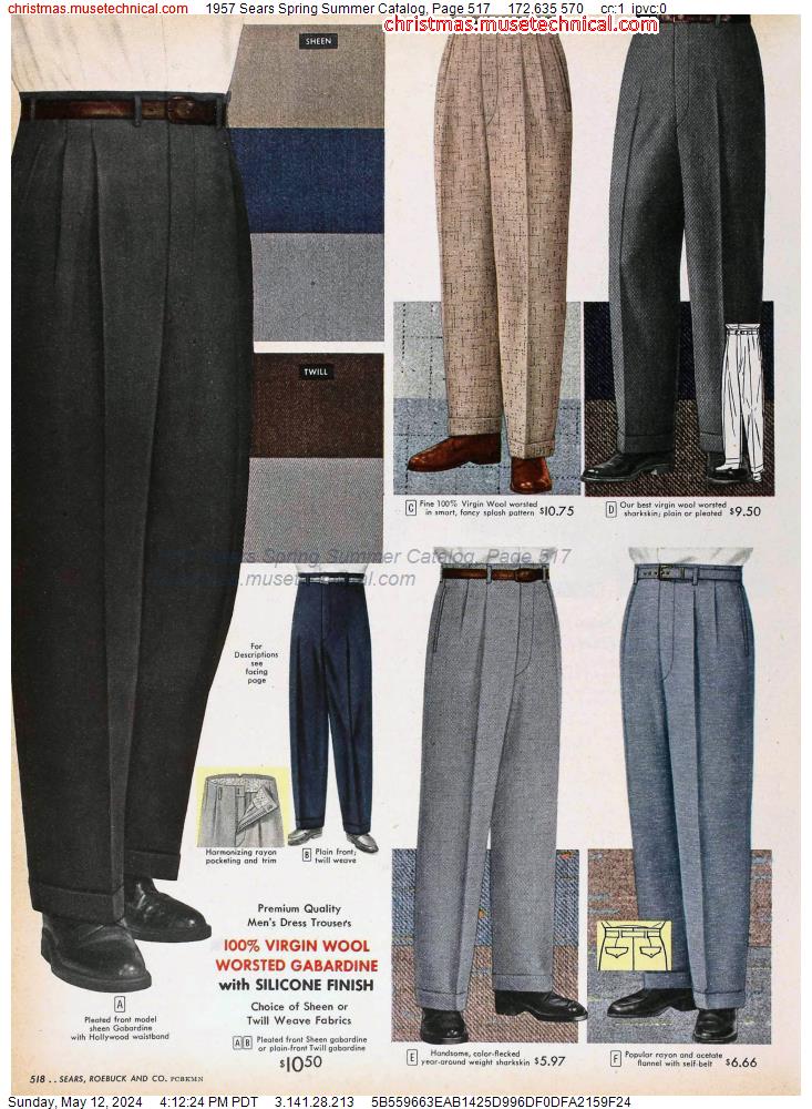1957 Sears Spring Summer Catalog, Page 517