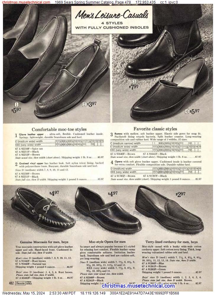 1969 Sears Spring Summer Catalog, Page 478
