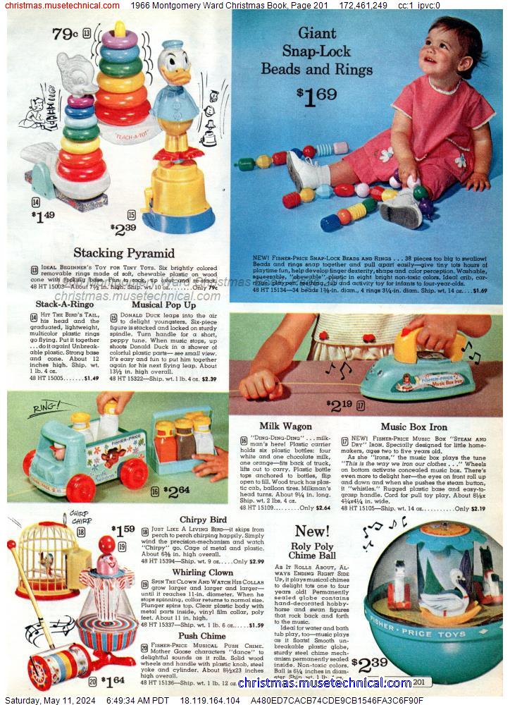 1966 Montgomery Ward Christmas Book, Page 201
