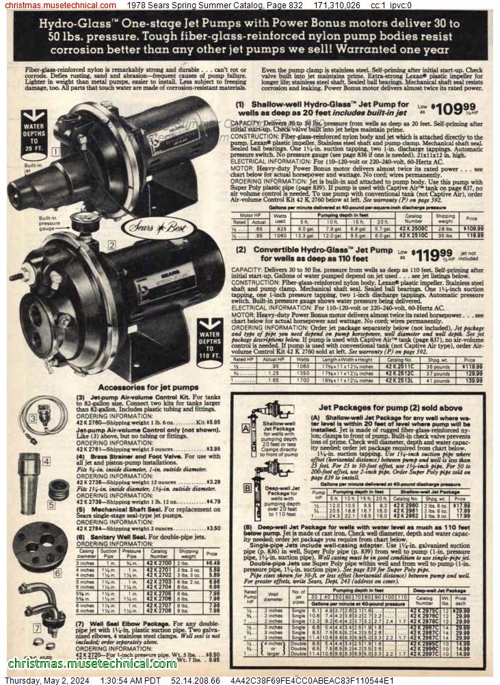 1978 Sears Spring Summer Catalog, Page 832