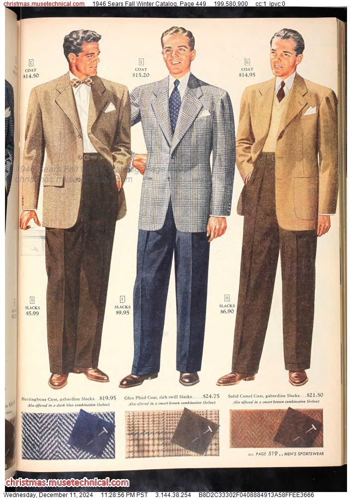 1946 Sears Fall Winter Catalog, Page 449