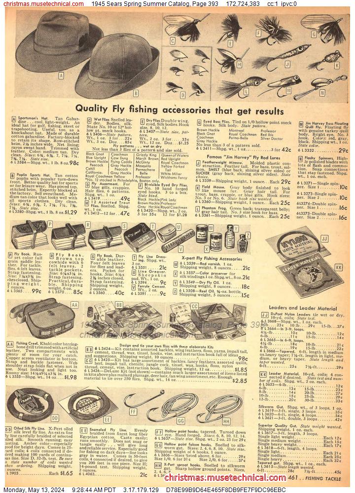 1945 Sears Spring Summer Catalog, Page 393