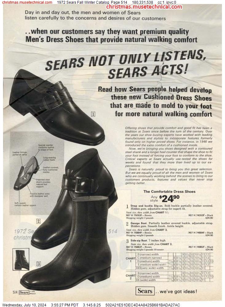 1972 Sears Fall Winter Catalog, Page 514
