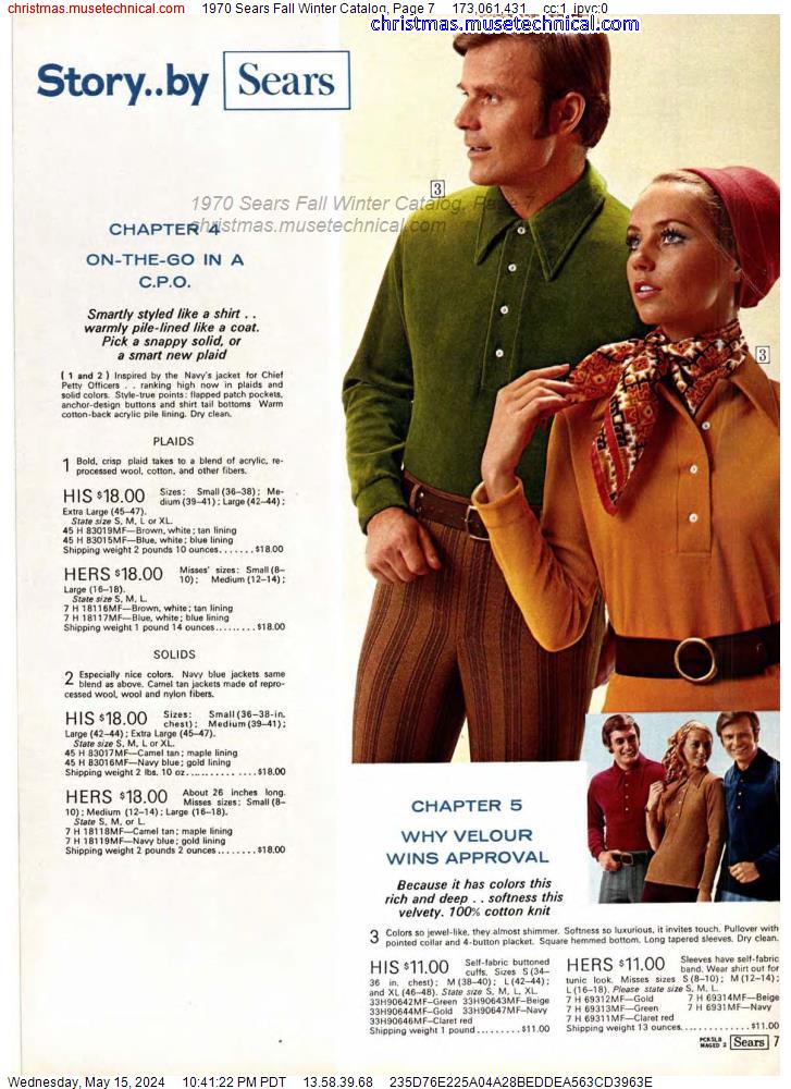 1970 Sears Fall Winter Catalog, Page 7