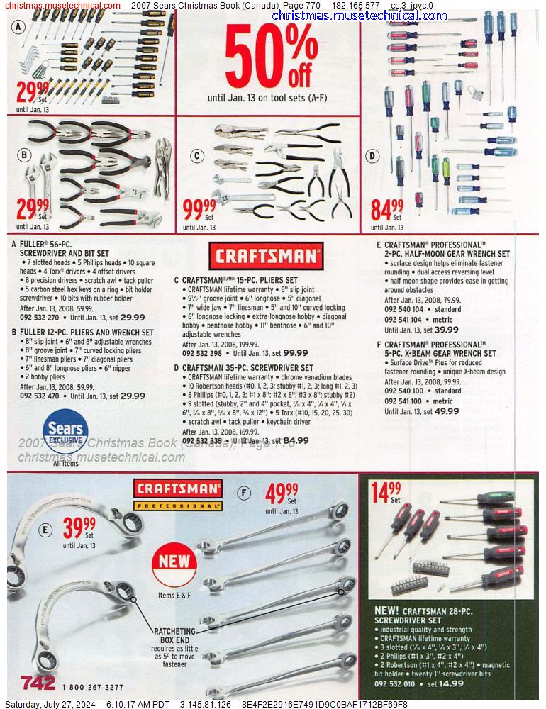 2007 Sears Christmas Book (Canada), Page 770