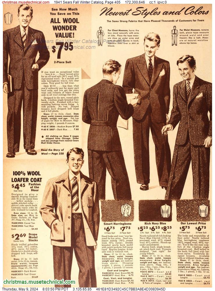 1941 Sears Fall Winter Catalog, Page 405