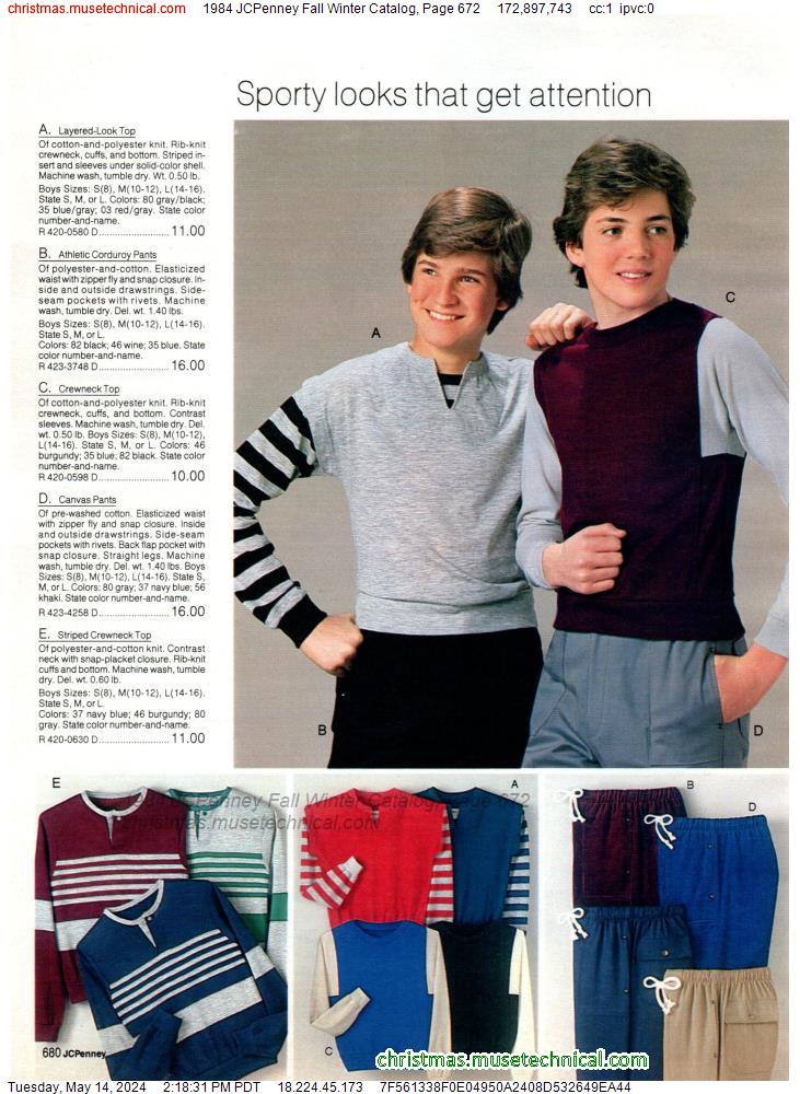 1984 JCPenney Fall Winter Catalog, Page 672