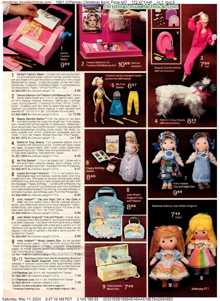 1981 JCPenney Christmas Book, Page 407