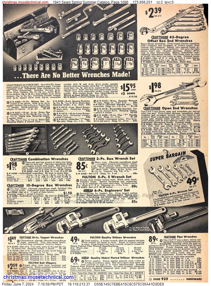 1941 Sears Spring Summer Catalog, Page 1086