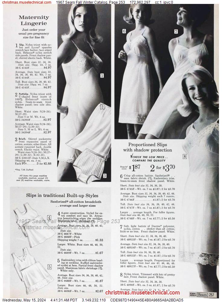 1967 Sears Fall Winter Catalog, Page 253