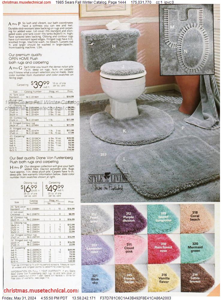1985 Sears Fall Winter Catalog, Page 1444