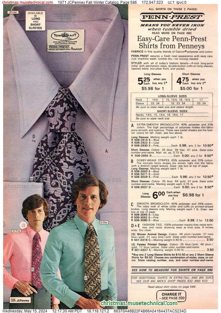 1971 JCPenney Fall Winter Catalog, Page 586