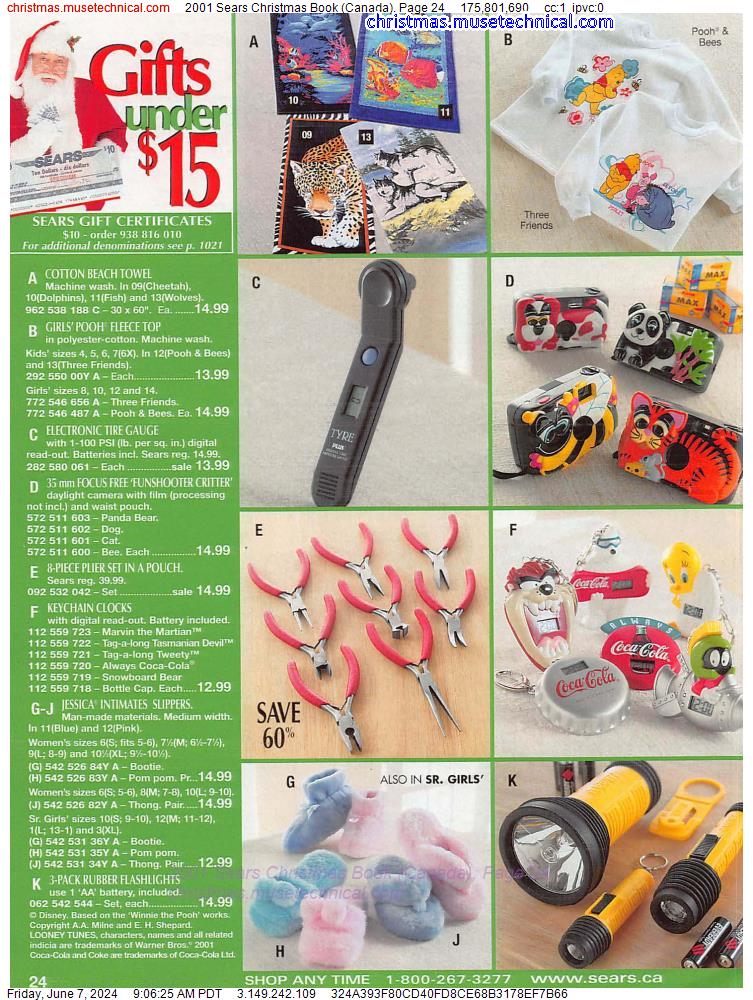 2001 Sears Christmas Book (Canada), Page 24