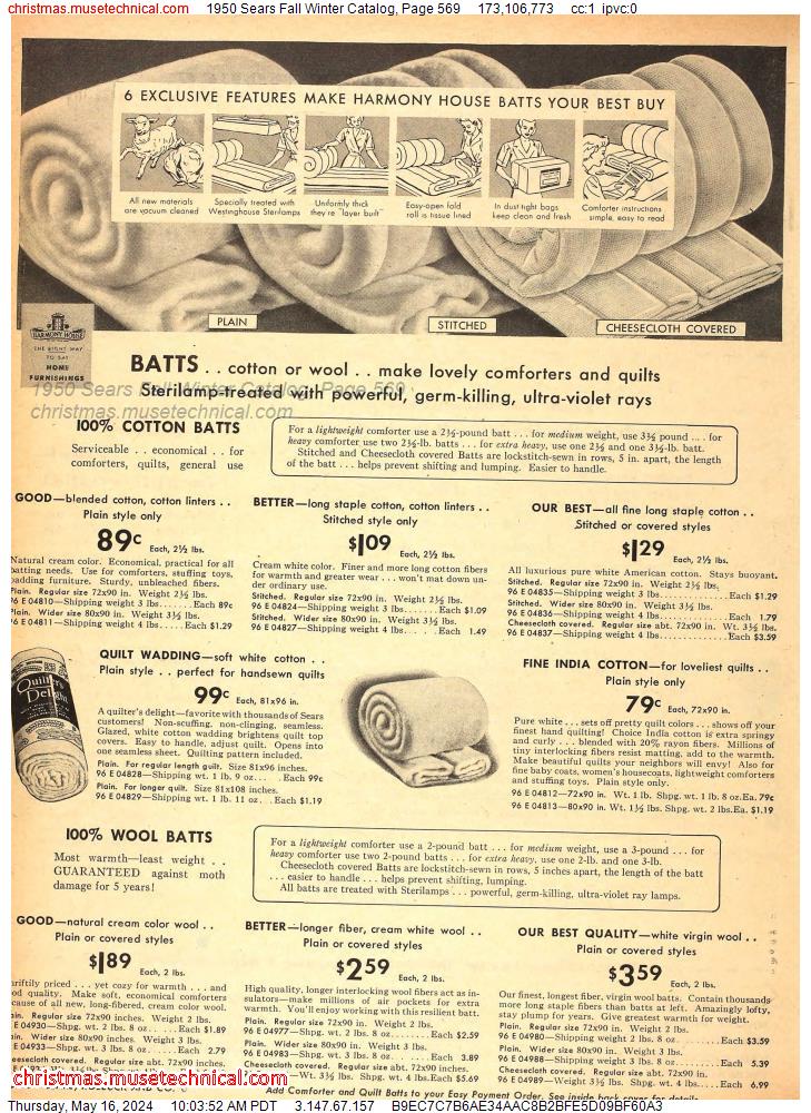1950 Sears Fall Winter Catalog, Page 569