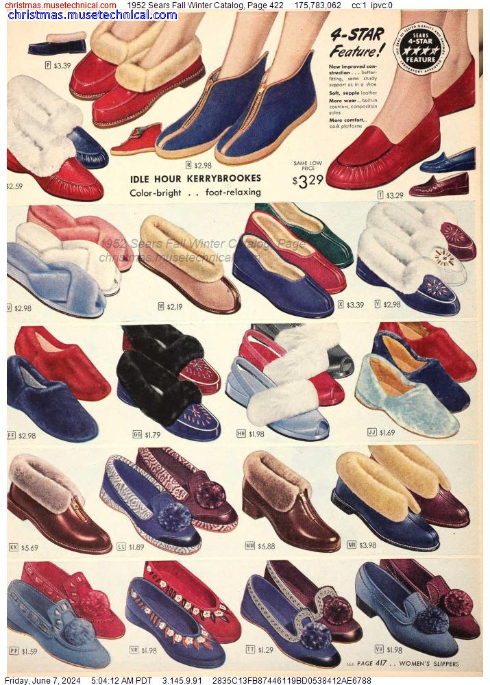 1952 Sears Fall Winter Catalog, Page 422