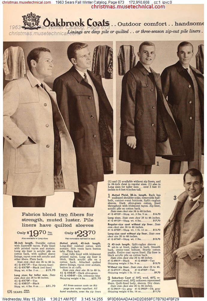 1963 Sears Fall Winter Catalog, Page 673