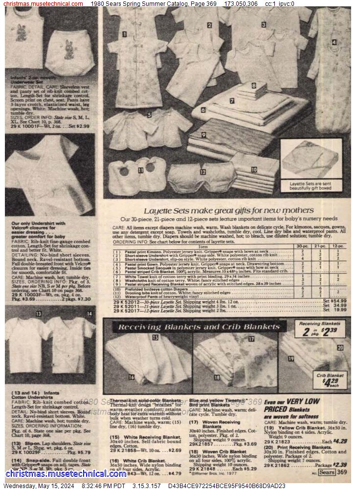 1980 Sears Spring Summer Catalog, Page 369