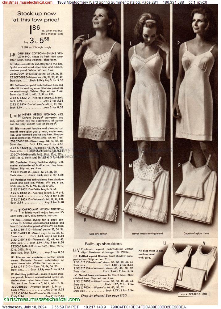 1968 Montgomery Ward Spring Summer Catalog, Page 281