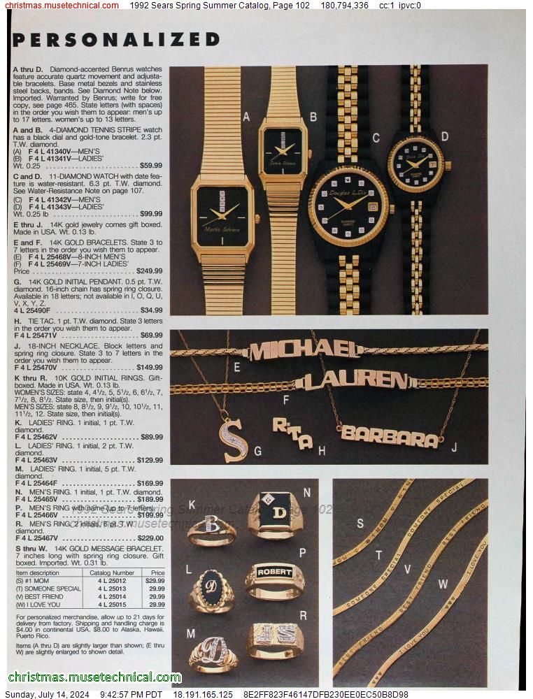 1992 Sears Spring Summer Catalog, Page 102