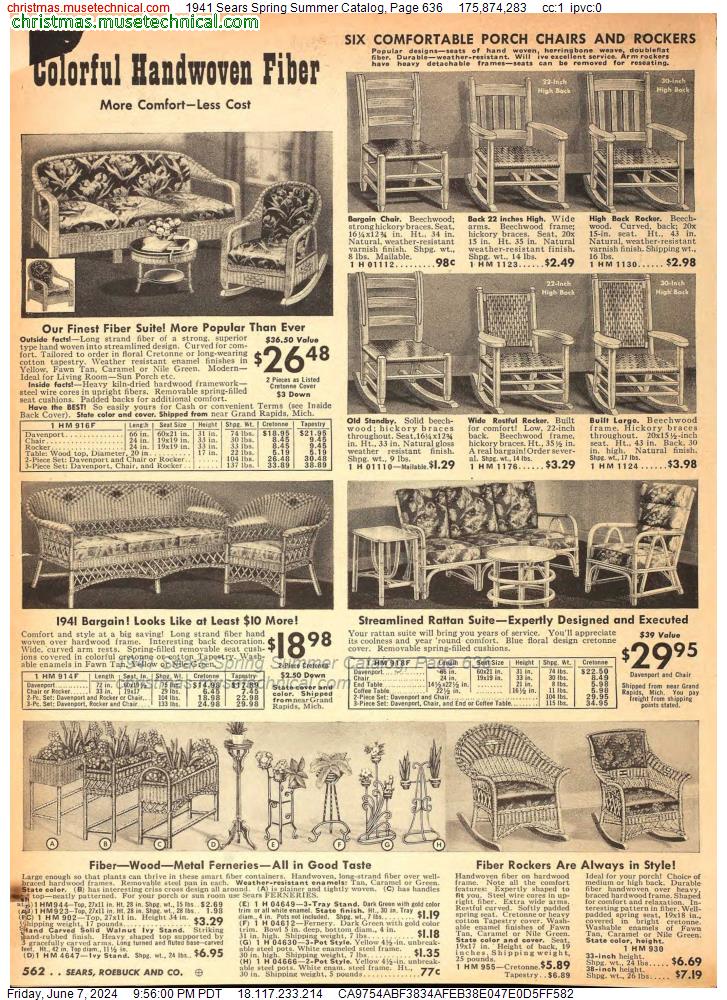 1941 Sears Spring Summer Catalog, Page 636