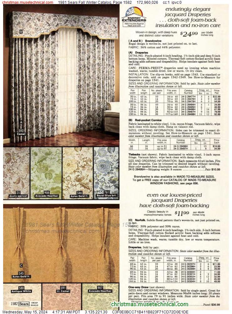 1981 Sears Fall Winter Catalog, Page 1582