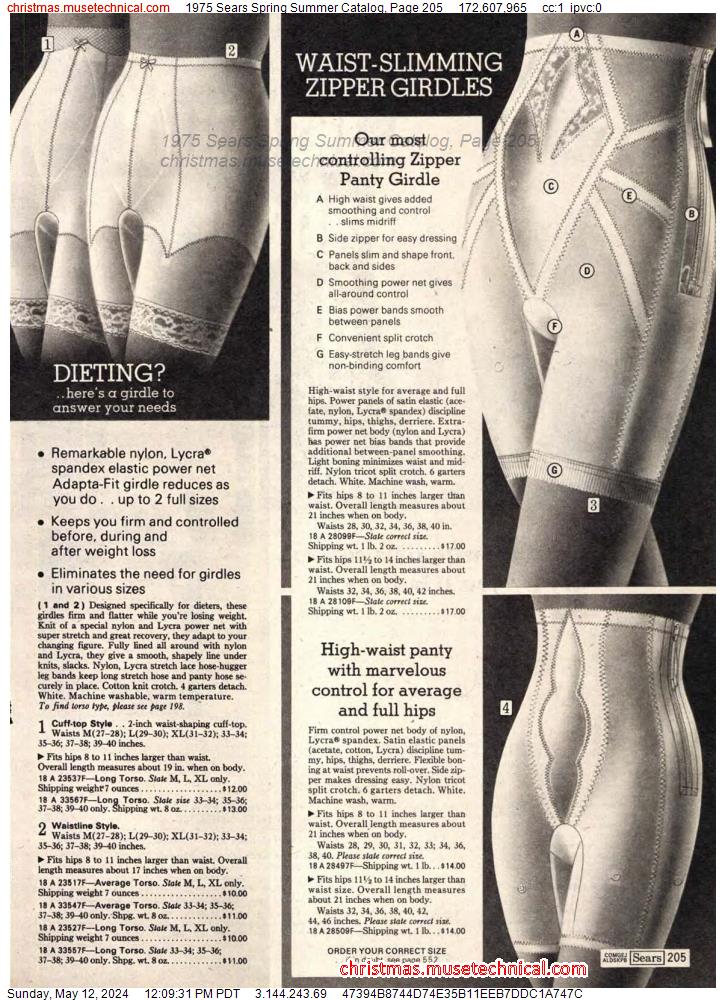 1975 Sears Spring Summer Catalog, Page 205