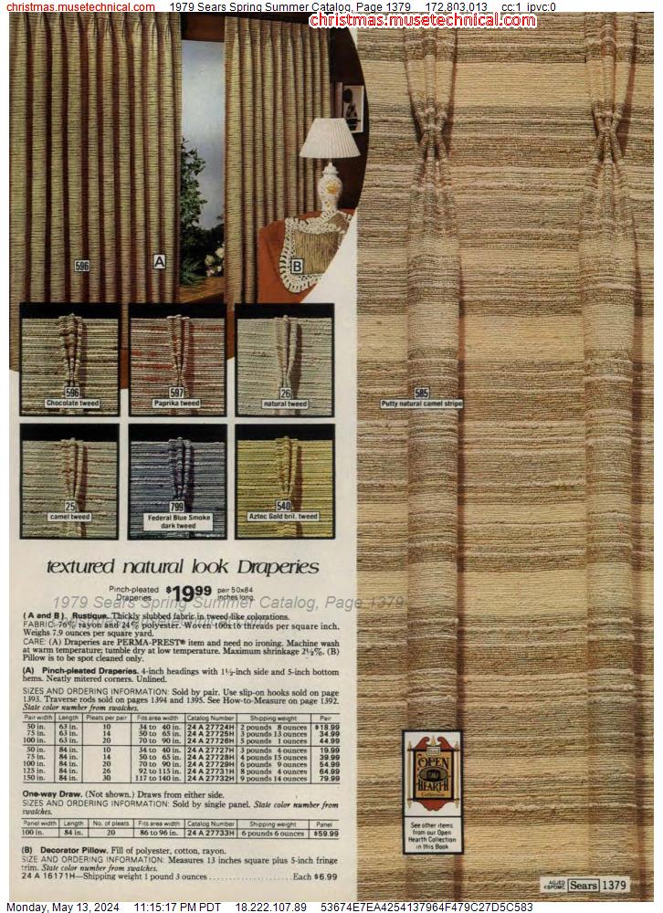 1979 Sears Spring Summer Catalog, Page 1379
