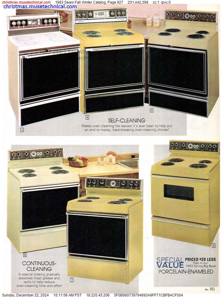 1983 Sears Fall Winter Catalog, Page 927