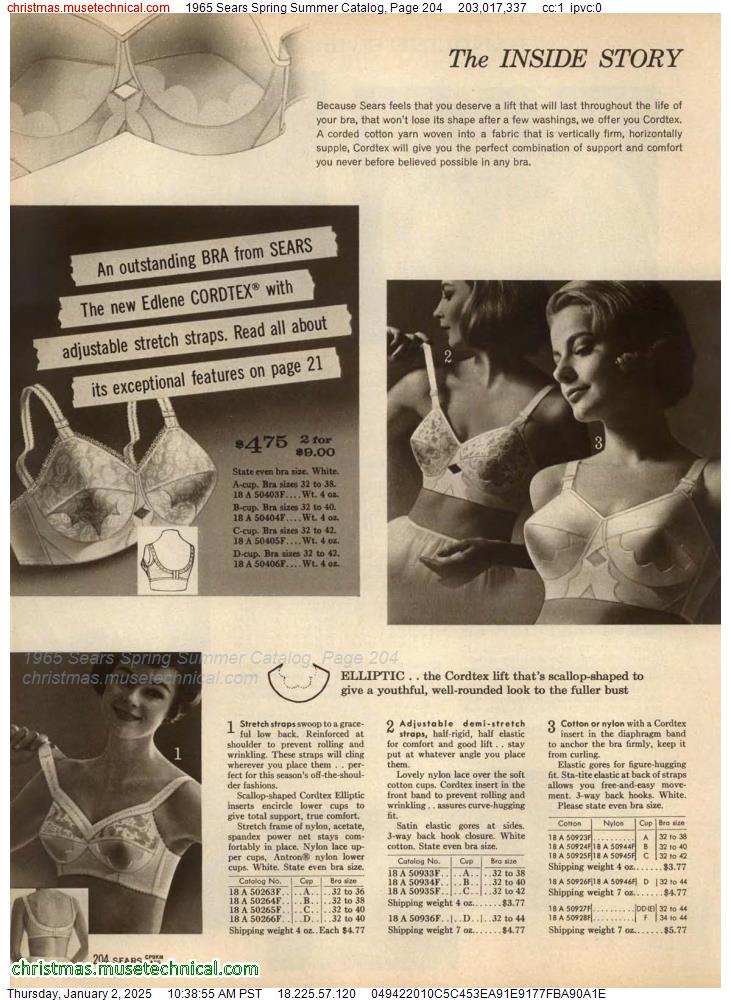 1965 Sears Spring Summer Catalog, Page 204