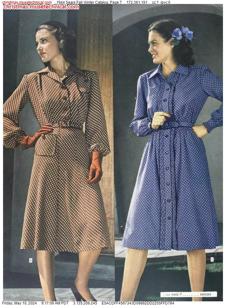 1944 Sears Fall Winter Catalog, Page 7