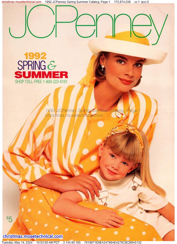 1992 JCPenney Spring Summer Catalog, Page 1