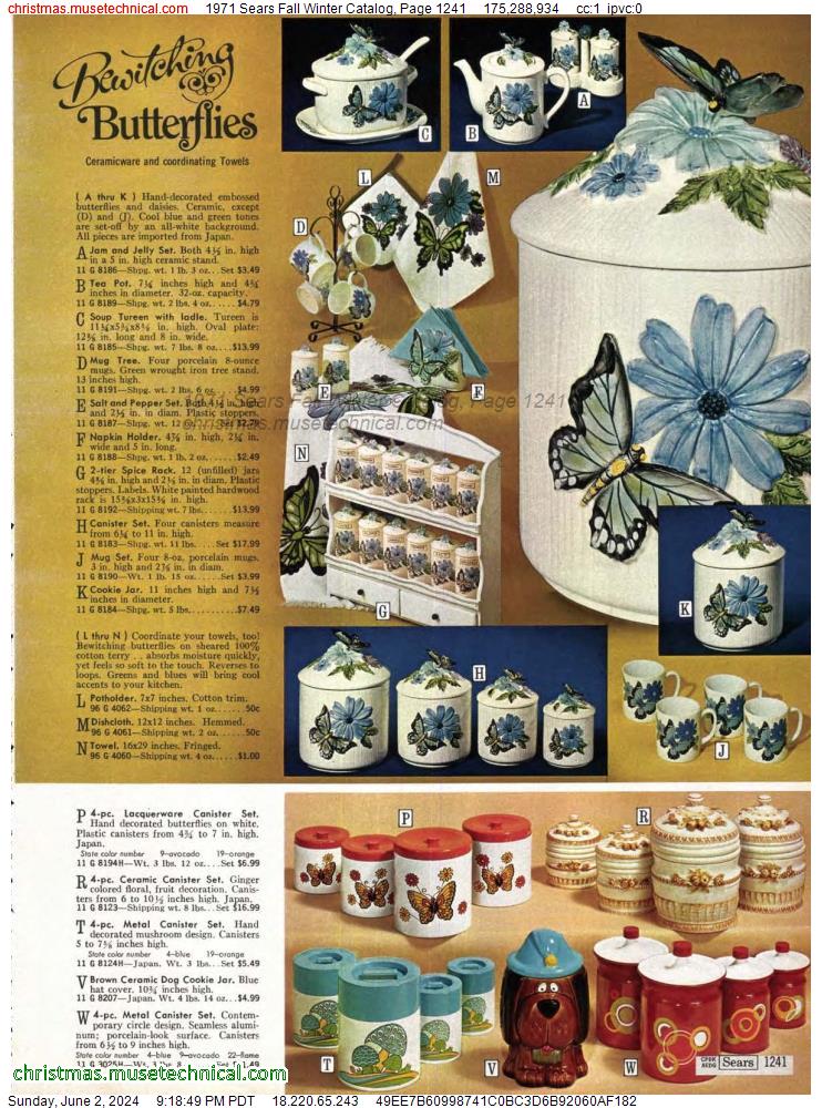 1971 Sears Fall Winter Catalog, Page 1241