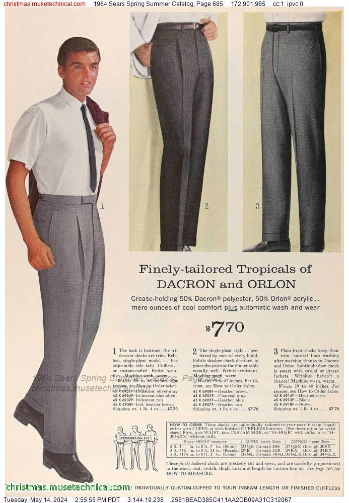 1964 Sears Spring Summer Catalog, Page 685