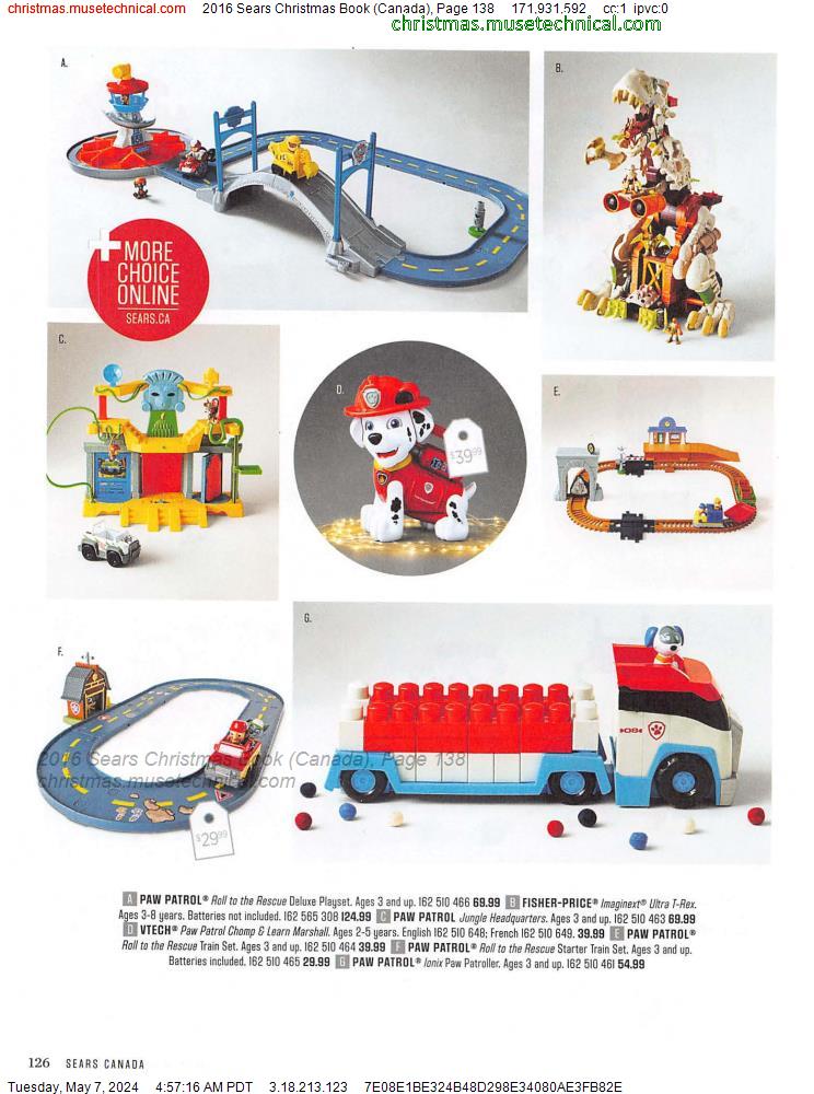2016 Sears Christmas Book (Canada), Page 138