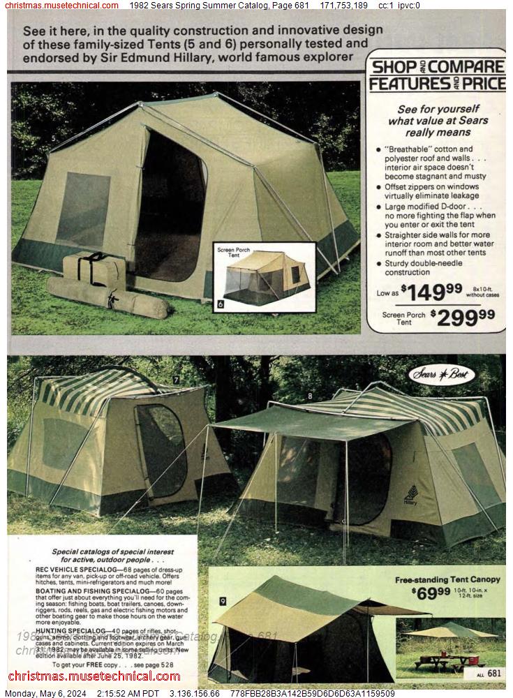 1982 Sears Spring Summer Catalog, Page 681