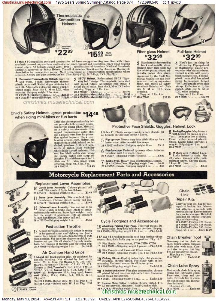 1975 Sears Spring Summer Catalog, Page 674