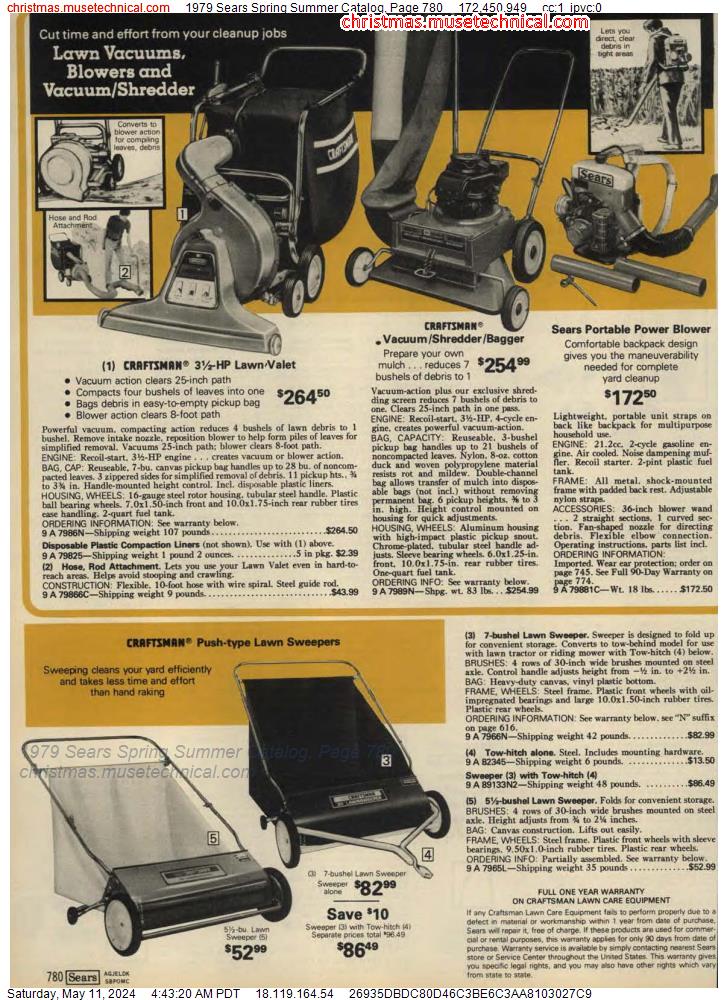 1979 Sears Spring Summer Catalog, Page 780