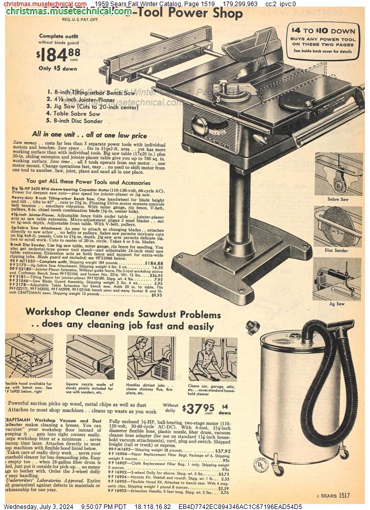 1959 Sears Fall Winter Catalog, Page 1519